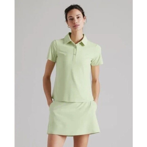 Rhone Course to Court Polo Shirt Women's Lime Zest Size S Golf Tennis NWT - Picture 1 of 7
